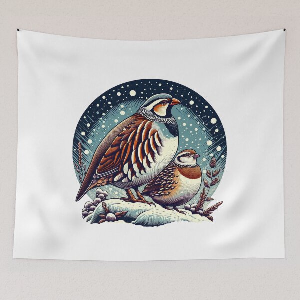 Item preview, Partridges in the snow designed and sold by Azrora.