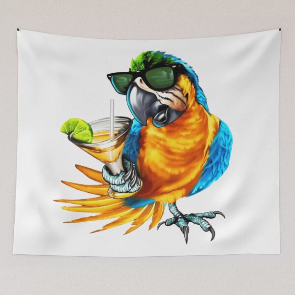 Item preview, Parrot Drinking Tequila designed and sold by Tajirr.