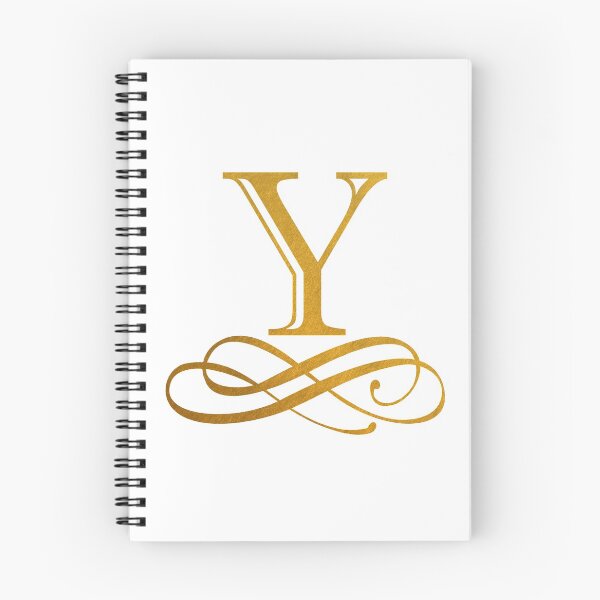 Item preview, Monogram Y Gold Ribbon Flourish designed and sold by simplymonogram.