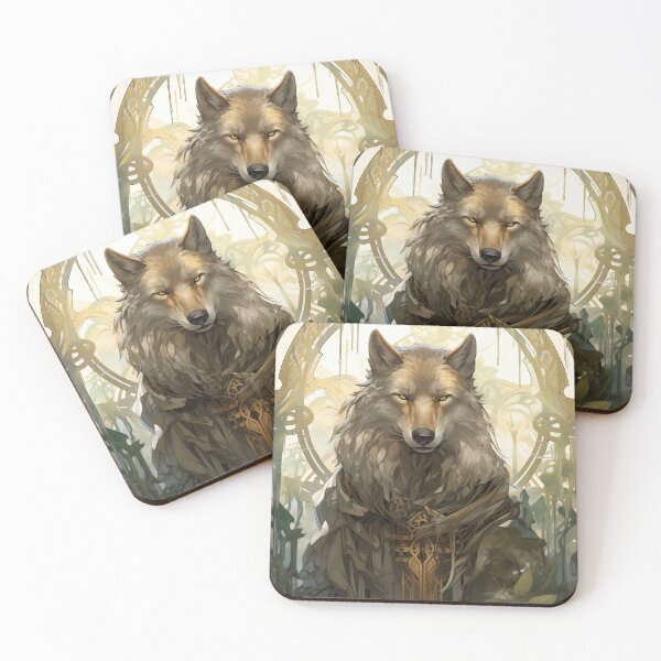 Item preview, Wolf Nouveau painting designed and sold by ColdCathode.