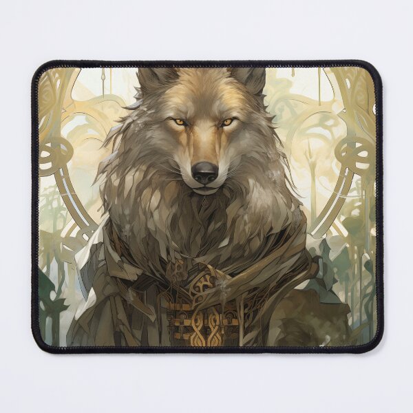 Item preview, Wolf Nouveau painting designed and sold by ColdCathode.