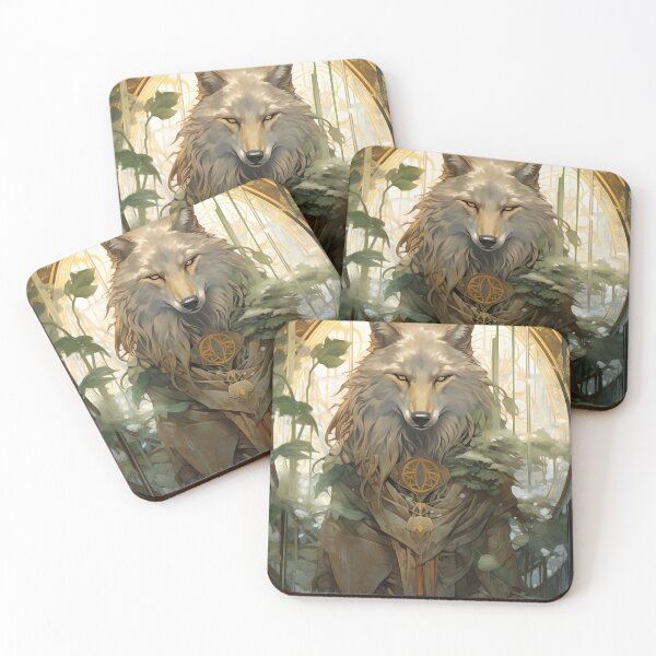 Item preview, Wolf Nouveau painting designed and sold by ColdCathode.
