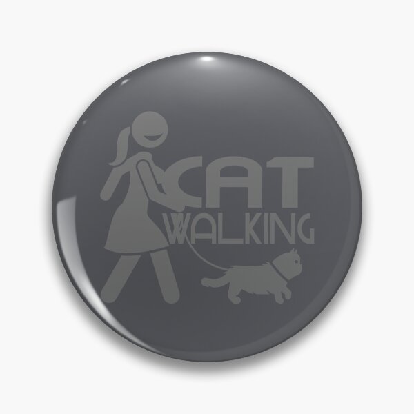 Item preview, Cat walking. Girl walking a pet cat. Cat owner walk with cat. designed and sold by VieBelieve.