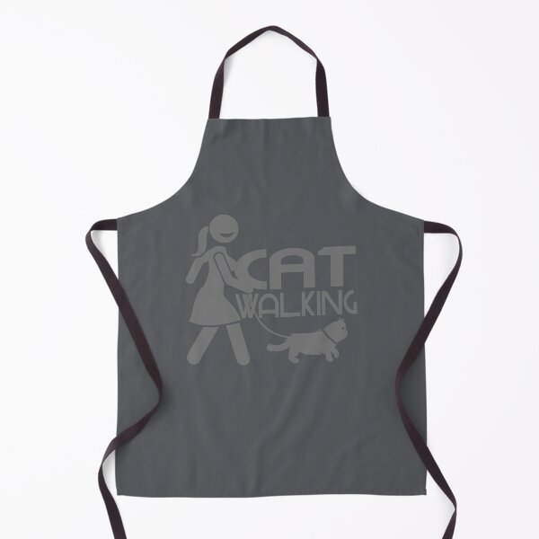 Item preview, Cat walking. Girl walking a pet cat. Cat owner walk with cat. designed and sold by VieBelieve.