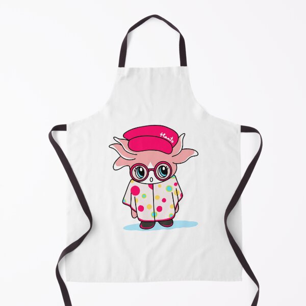 Item preview, Haato on a rainy day Adorable pink Axolotl wearing a raincoat and pink hat designed and sold by lazycat14.