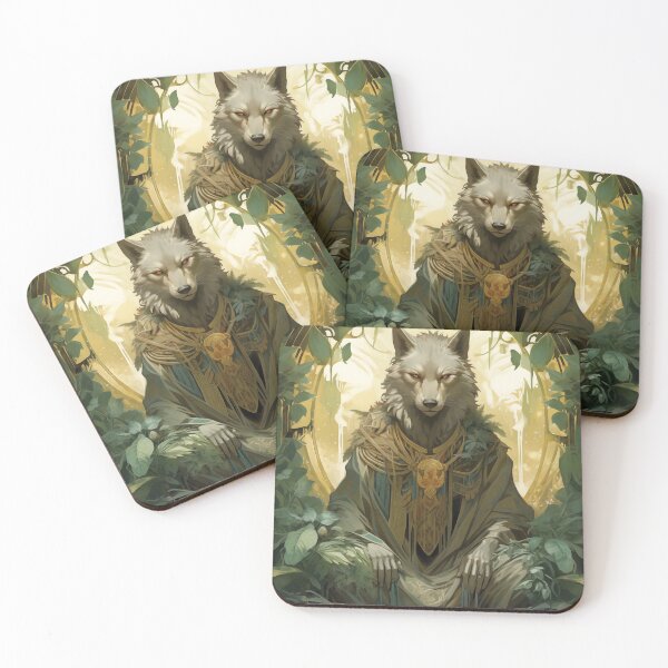 Item preview, Wolf Nouveau painting designed and sold by ColdCathode.