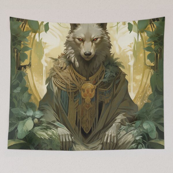 Item preview, Wolf Nouveau painting designed and sold by ColdCathode.