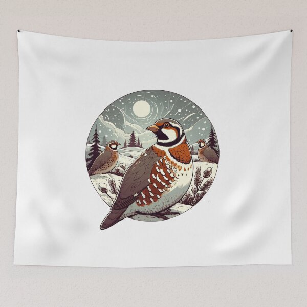 Item preview, Partridges in the snow designed and sold by Azrora.