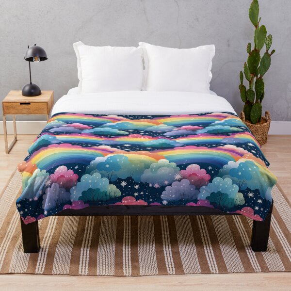 Artikelvorschau, Regenbögen, Wolken, Bäume und Sterne entworfen und verkauft von NikkofTime.