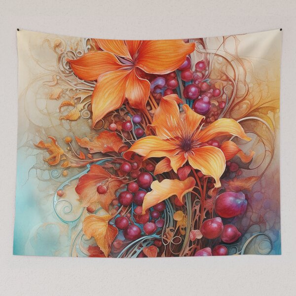 Item preview, Vythalia - Fascinating intertwined flowers (2/4) designed and sold by sabantha.