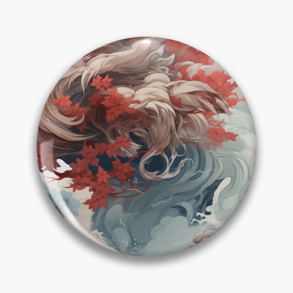 Item preview, red dragon seamless water colour designed and sold by pp-por.