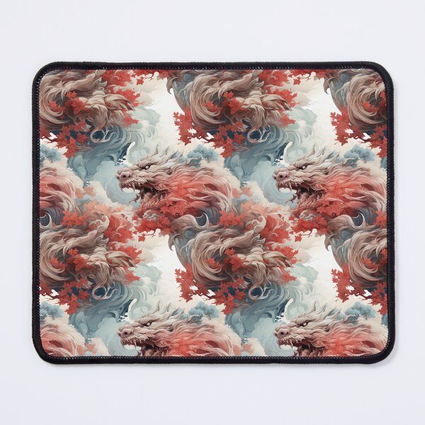 Item preview, red dragon seamless water colour designed and sold by pp-por.