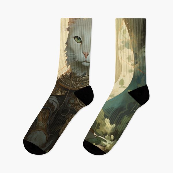 Item preview, Cat Nouveau painting designed and sold by ColdCathode.