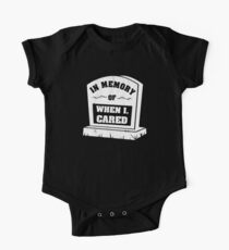 In Memory Of When I Cared One Piece - Short Sleeve