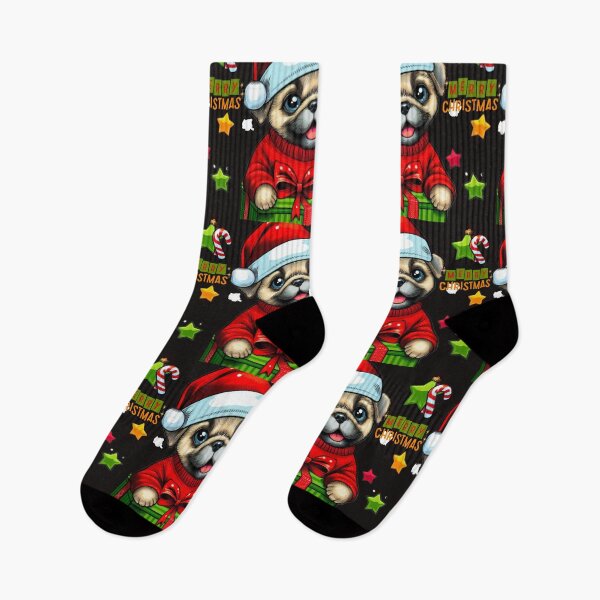 Item preview, Christmas Pug Dog designed and sold by PaulBlueShop.