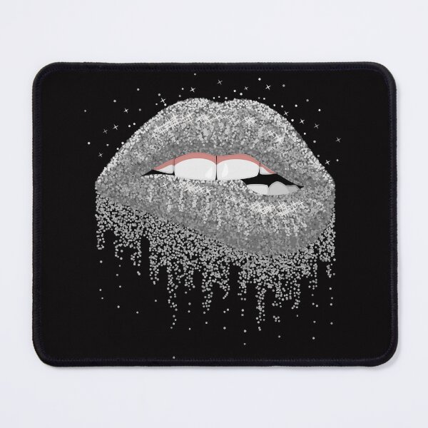 Item preview, Silver Glitter Lips designed and sold by LionessLove.