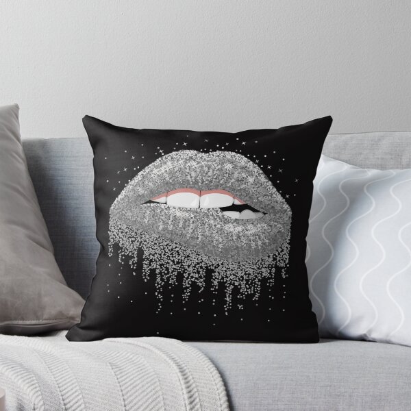 Item preview, Silver Glitter Lips designed and sold by LionessLove.
