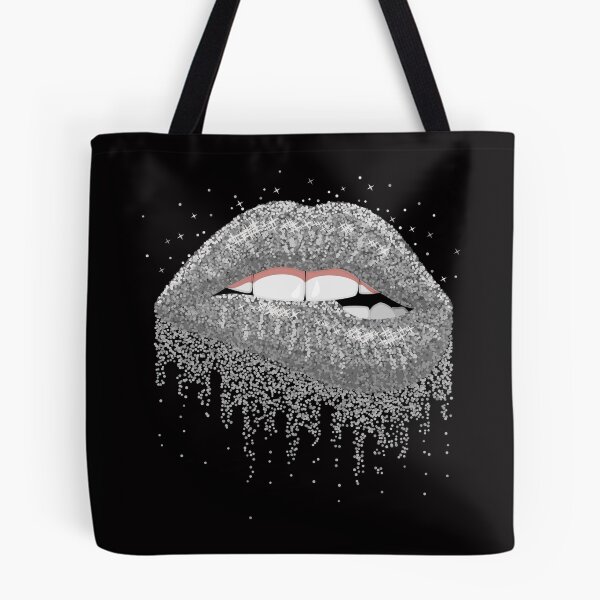 Item preview, Silver Glitter Lips designed and sold by LionessLove.