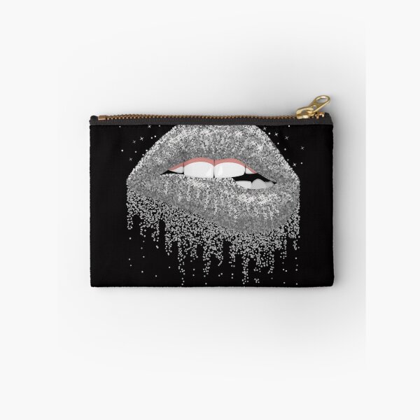 Item preview, Silver Glitter Lips designed and sold by LionessLove.