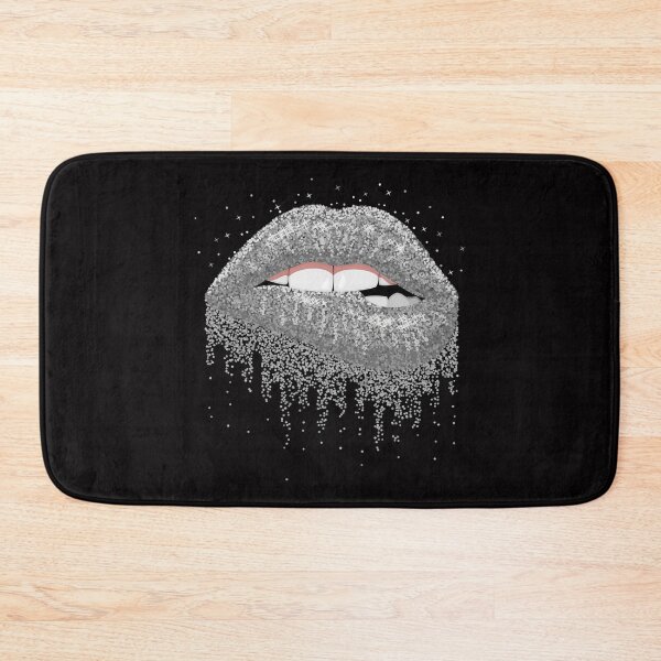 Item preview, Silver Glitter Lips designed and sold by LionessLove.