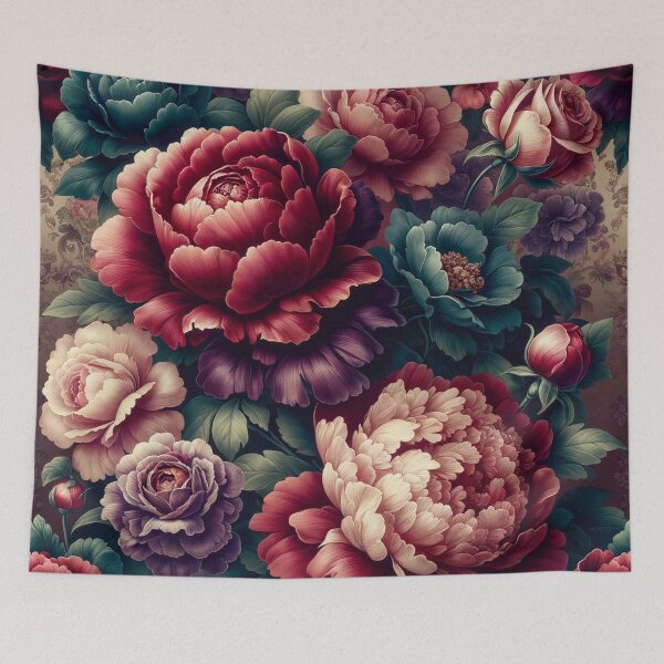 Item preview, Vintage Bloom: Peonies and Roses designed and sold by floraldesigns-v.