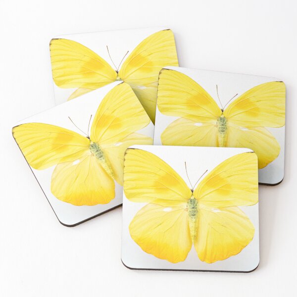 Item preview, Bright yellow butterfly art print - nature and travel photography designed and sold by Christa Stroo Photography.