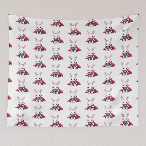 Item preview, Super rabbit  sticker  designed and sold by sweetiejojo.