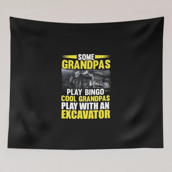 Item preview, Some Grandpas Play Bino Cool Grandpas Play With An Excavator / Digger / Mining designed and sold by Tee Hub.