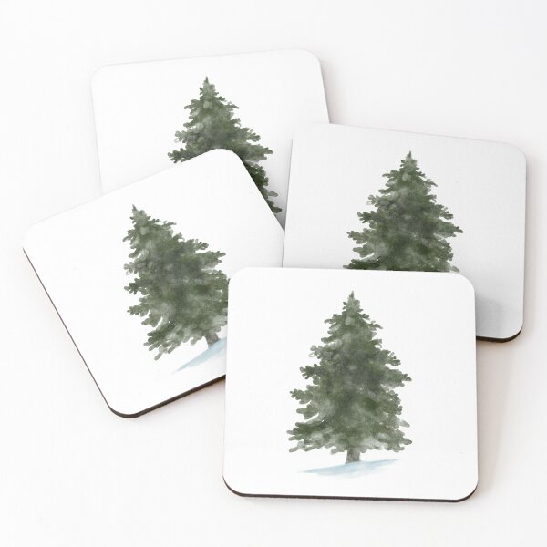 Artikelvorschau, Winter-Weihnachts-Tannenbaum-Fichte-Wallart entworfen und verkauft von szymonoff.