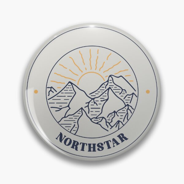 Item preview, Mountain crest (Northstar) designed and sold by LetsOverThinkIt.