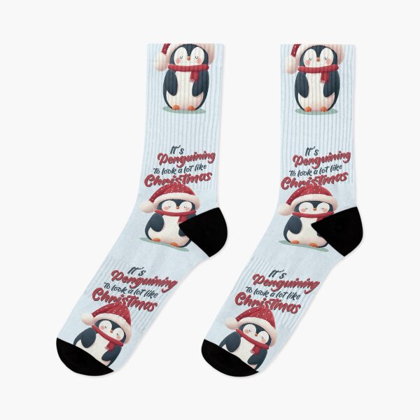 Item preview, It's Penguin-ing to look a lot like Christmas designed and sold by KAI-Studio.