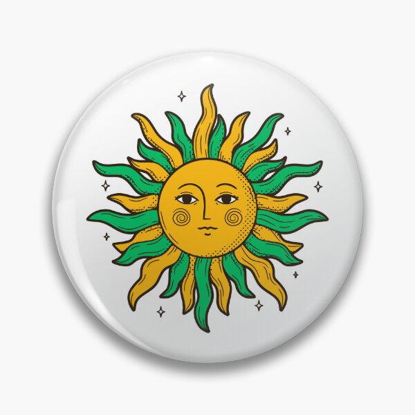 Item preview, A COLORFUL SUN WITH YELLOW AND GREEN DESIGN designed and sold by infinitearte.