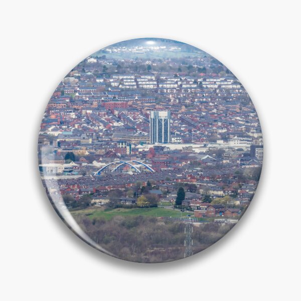 Item preview, Vista panorámica de Blackburn con Darwen Borough desde la Torre Darwen designed and sold by Shafiq Khan.