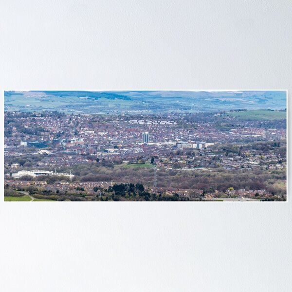 Item preview, Panoramic view of Blackburn with Darwen Borough from Darwen Tower designed and sold by Shafiq Khan.