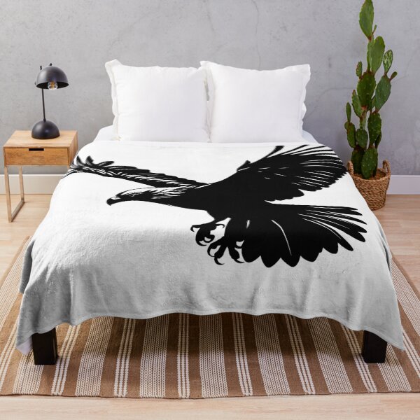 Item preview, Black Raven Flying Bird  designed and sold by spookycutepeeps.