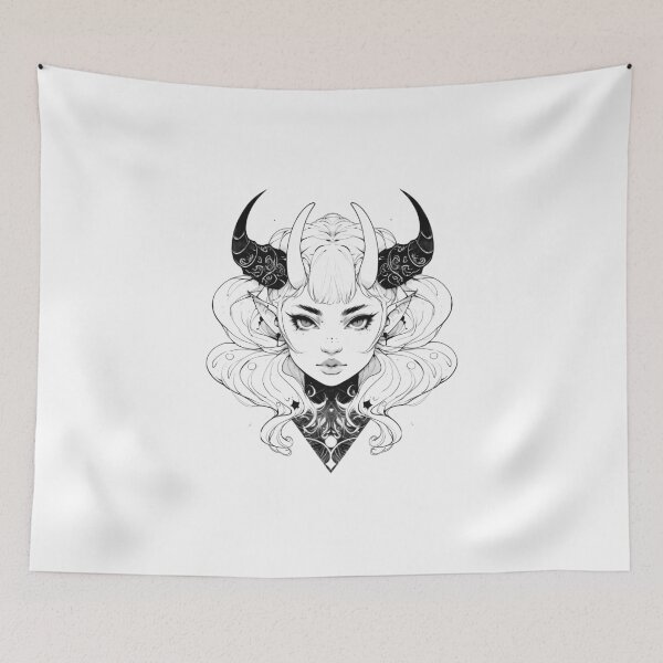Item preview, Devil Girl, Anime, Satanic, Goth, Manga, Art designed and sold by Tomioka-Art.