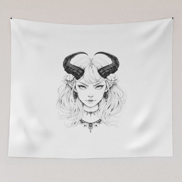 Item preview, Devil Girl, Anime, Satanic, Goth, Manga, Art designed and sold by Tomioka-Art.