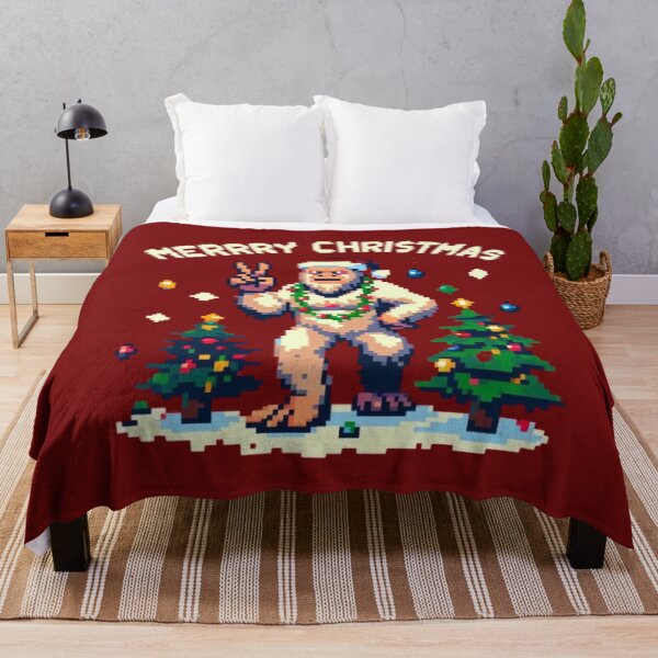 Item preview, Merry Christmas Yeti Pixel Art designed and sold by PaulBlueShop.