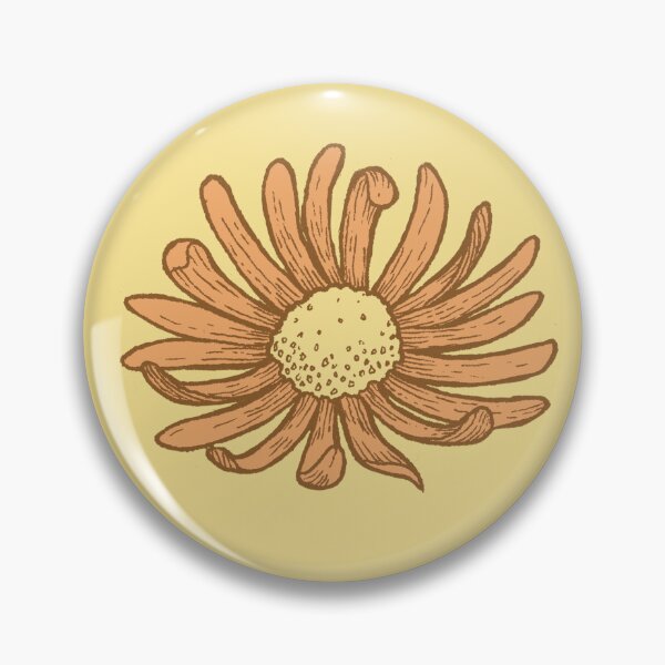 Item preview, Orange Chamomile - polka dot floral pattern designed and sold by PP-Patterns.