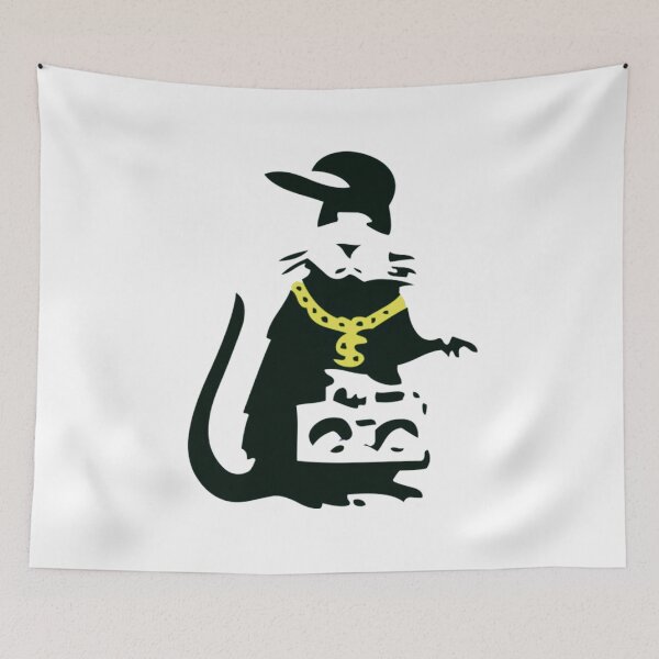 Item preview, Banksy Gangsta Rat designed and sold by QuirkByLgnatius.