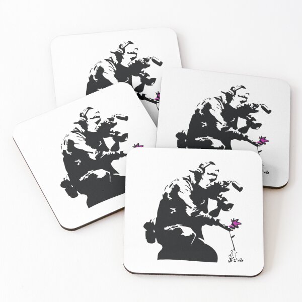 Item preview, Banksy Flower Photographer designed and sold by QuirkByLgnatius.