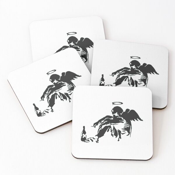 Item preview, Banksy Fallen Angel designed and sold by QuirkByLgnatius.