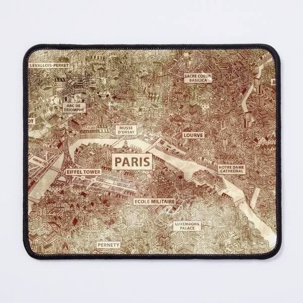 Item preview, Paris vintage classical map designed and sold by oliver polanski.