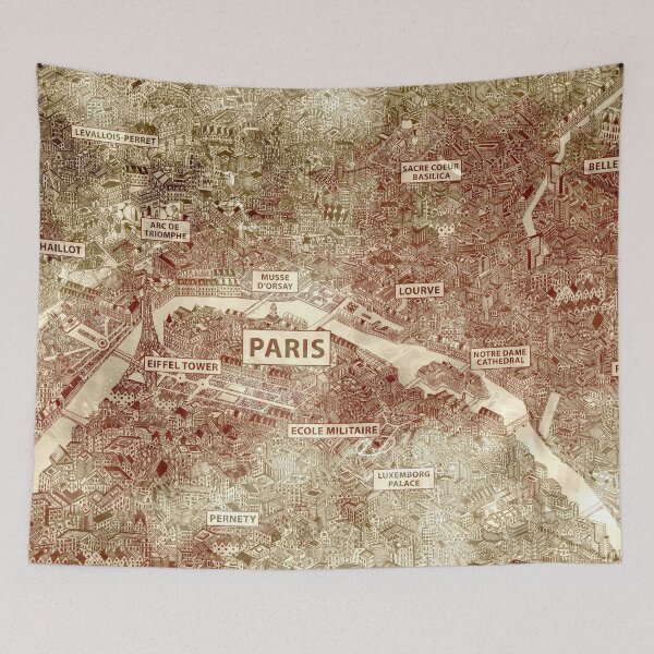Item preview, Paris vintage classical map designed and sold by oliver polanski.