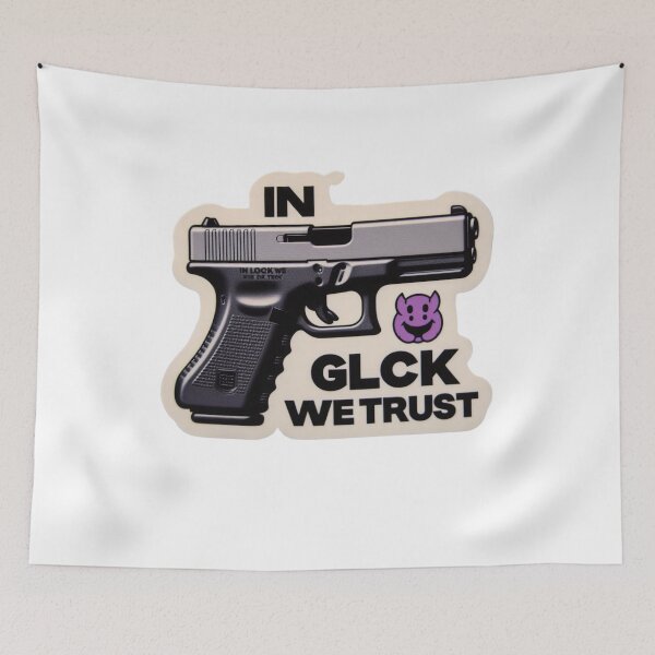 Item preview, In glock we trust designed and sold by MakeYourDayShop.