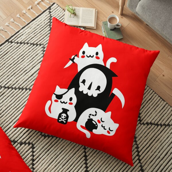 Deaths Little Helpers Floor Pillow