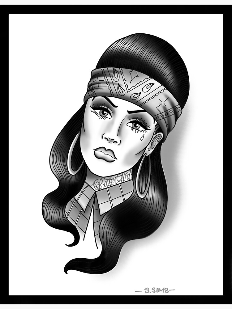 "Chola " Sticker for Sale by SteveSims27 Redbubble