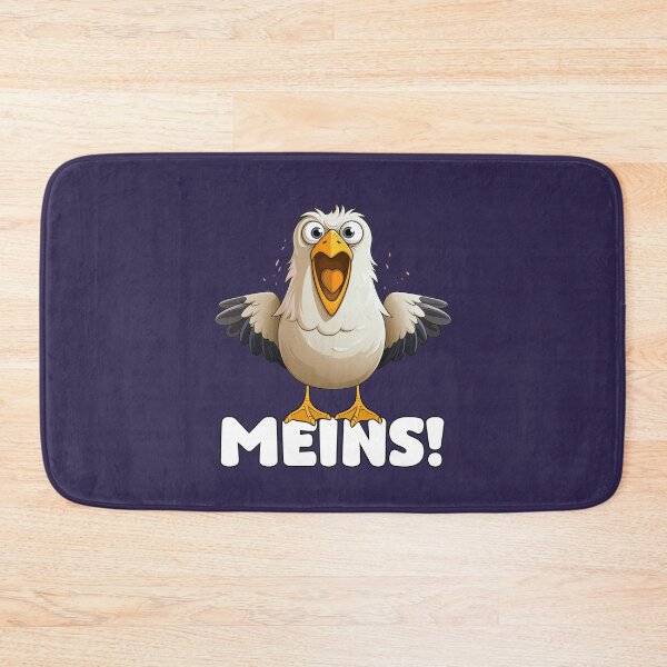 Item preview, Funny Cartoon Seagull Greedy Excited Word Art designed and sold by Infinitee8hirts.