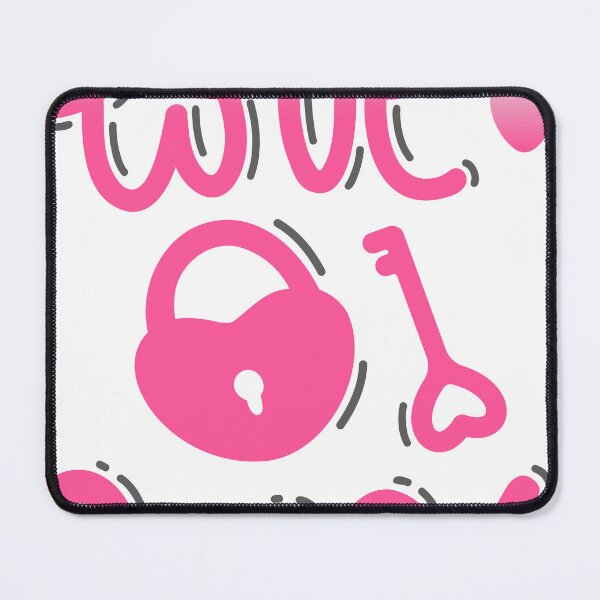 Item preview, LOVE 2024 lettering with key and heart shaped padlock designed and sold by Nattalu.
