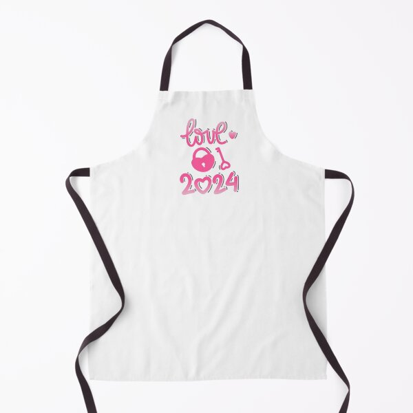 Item preview, LOVE 2024 lettering with key and heart shaped padlock designed and sold by Nattalu.